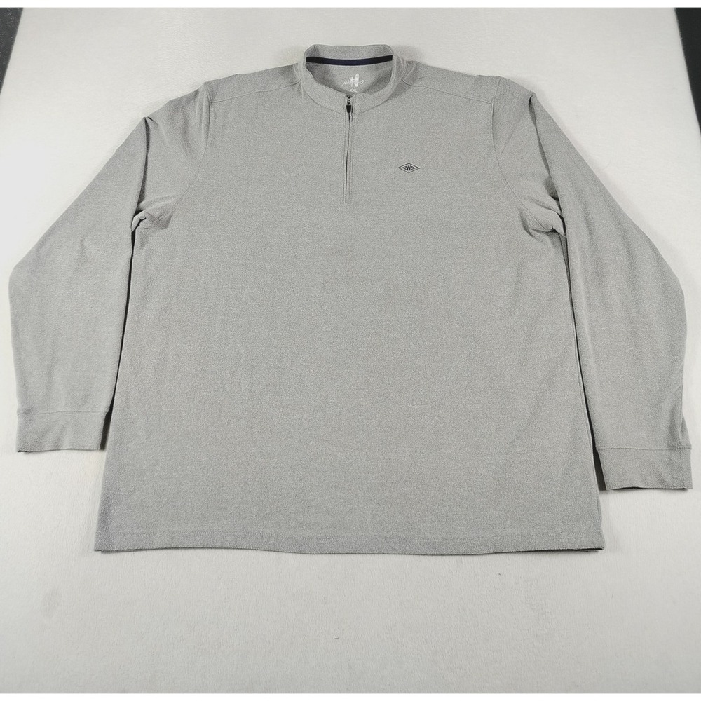 Johnnie-O Pullover Mens 2XL Gray Brady Quarter Zip Stretch Golf Performance